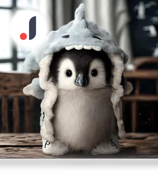 Realistic Plush Robot Penguin — Interactive, Lnatis