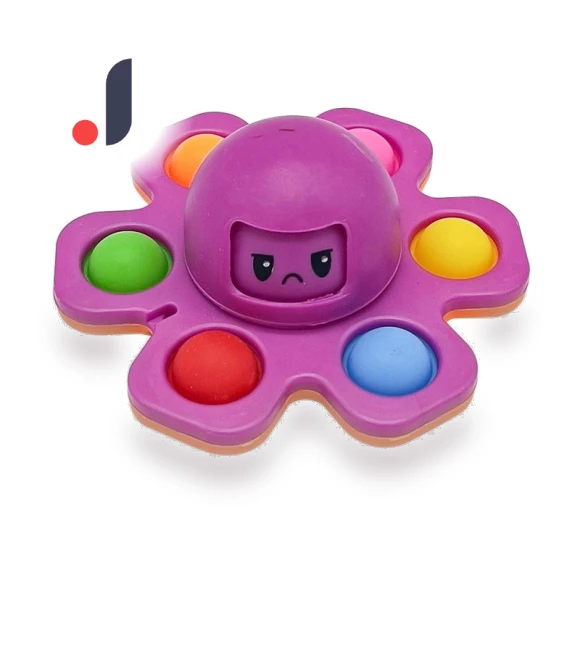 Rotating Octopus Toy with Expressions — Blocks, Toys-Glory Fourall