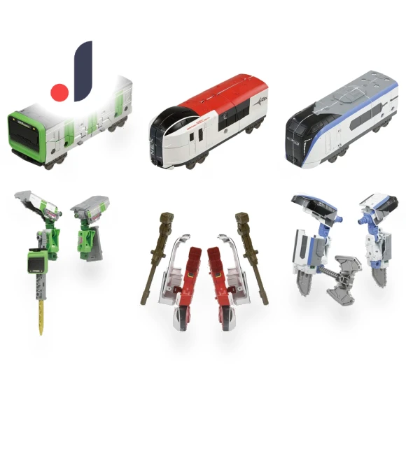 Shinkansen Transformation Robot Shinkalion Z Zairiner Set — Playsets, Tomy