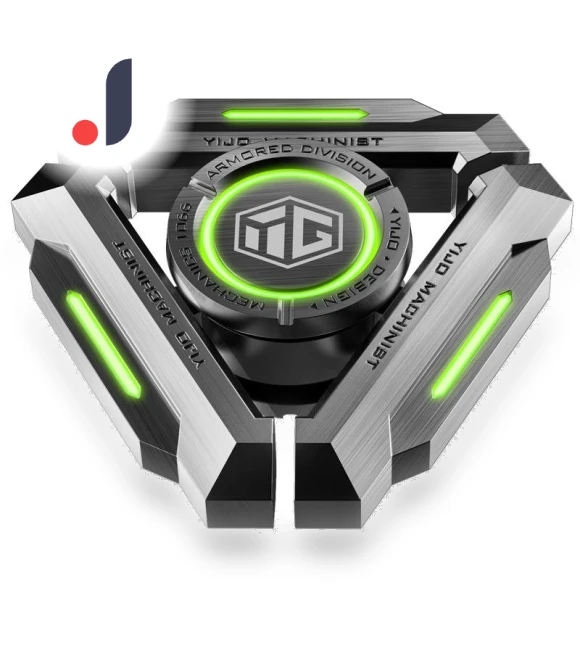 Smart Black Technology Fidget Spinner — Stress Relievers, Toys-Glory Fourall