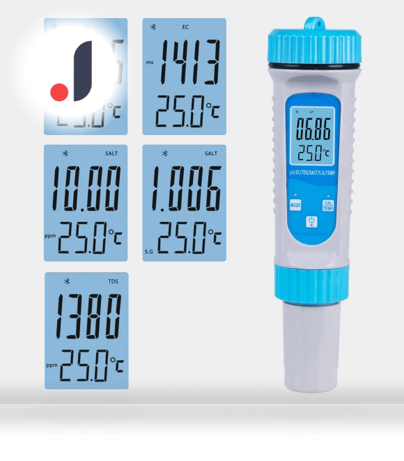 Smart BT 6 in 1 Water Tester — , Koogeelife