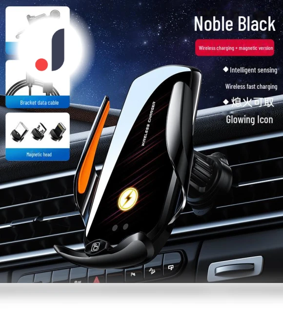 Smart Car Phone Holder with Wireless Charging — Dashboard Installation Kits, Simple Market