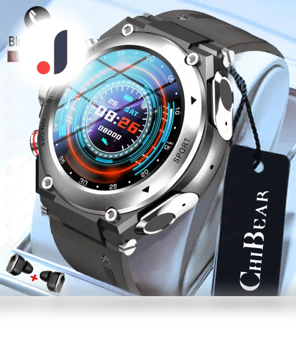 Smart Watch 2 In 1 TWS Wireless Bluetooth Headset — Wearable Accessories, Tiktop2