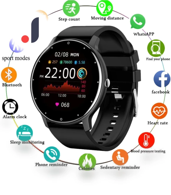 Smart Watch with Touch Screen — Smartwatches, Tiktop2