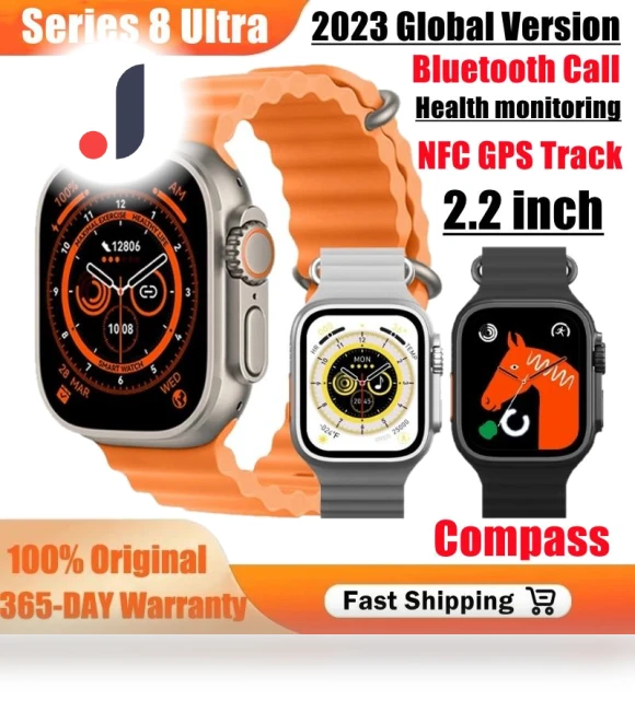 Ultra 8 NFC GPS Smart Watch — Smartwatches, Tiktop2
