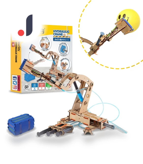 Water Operated Robot Crane Craft Kit — Educational, TOKYO selection
