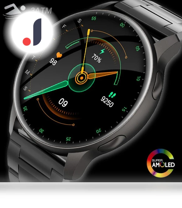 Waterproof Smartwatch with Always-On AMOLED Display — Smartwatches, Tiktop2