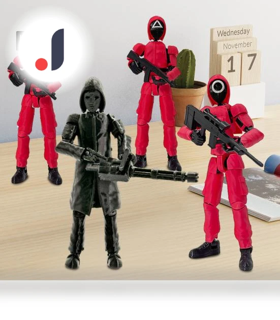 3D Printed Robot Figure with Movable Joints — Figure, Play with You