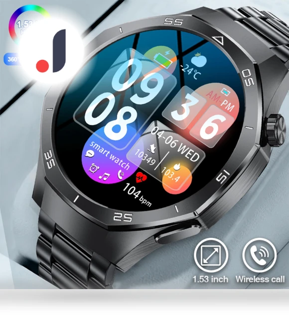 Bluetooth Call Waterproof Smart Fitness Watch — Smartwatches, LIGE