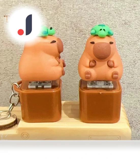 Capybara Fidget Keychain Keyboard — Stress Relievers, Vogue Wardrobe