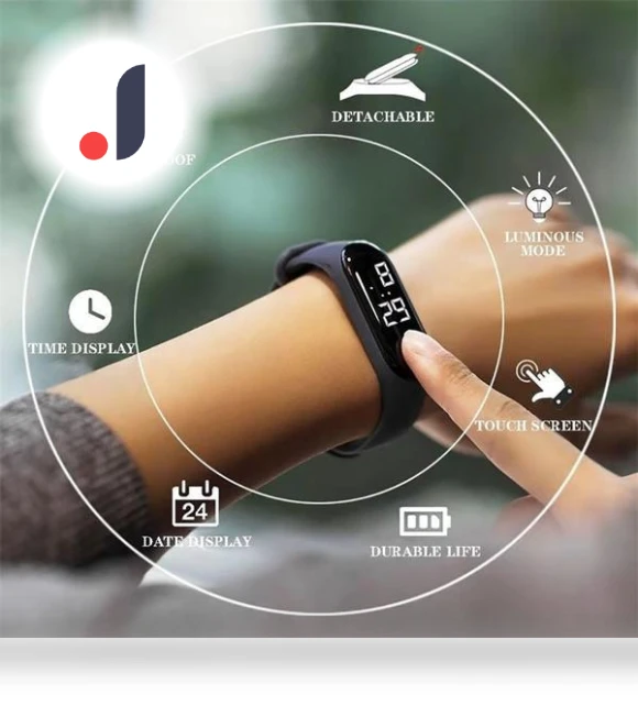 Digital LED Touchscreen Wristwatch — Men's Timepieces, Uav parts center