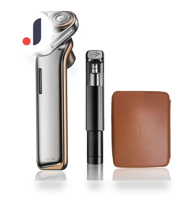 Electric Rotating Shaver — Nose & Ear Trimmers, Power Hub