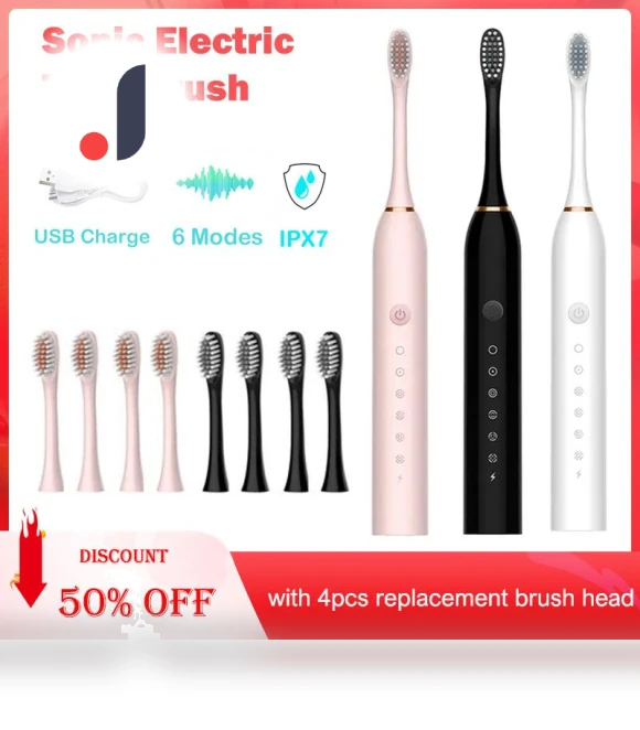 Electric Toothbrush with Smart Timing — Electric Toothbrush Heads, Versatile glasses