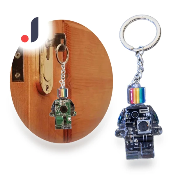 Electronic Robot Keychain — Keyrings & Keychains, Pretty life