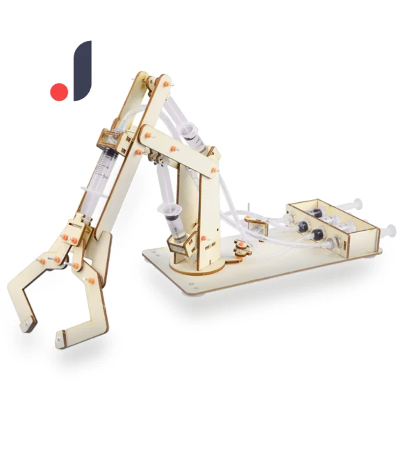 Hydraulic Robotic Arm Wooden Assembly Kit — Construction Kits, Japan Zen Mall