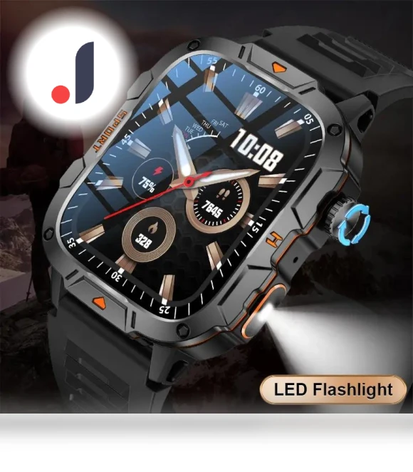 Military Smartwatch Sport Fitness Tracker — Smartwatches, SACOSDING