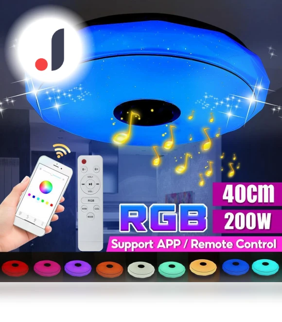 RGB Bluetooth Music Light Ceiling Lamp — Overhead Lighting, The Romantics