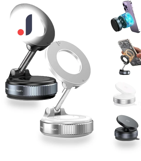 Rotating Vacuum Magnetic Car Phone Holder — Dashboard Installation Kits, Ren Peishi