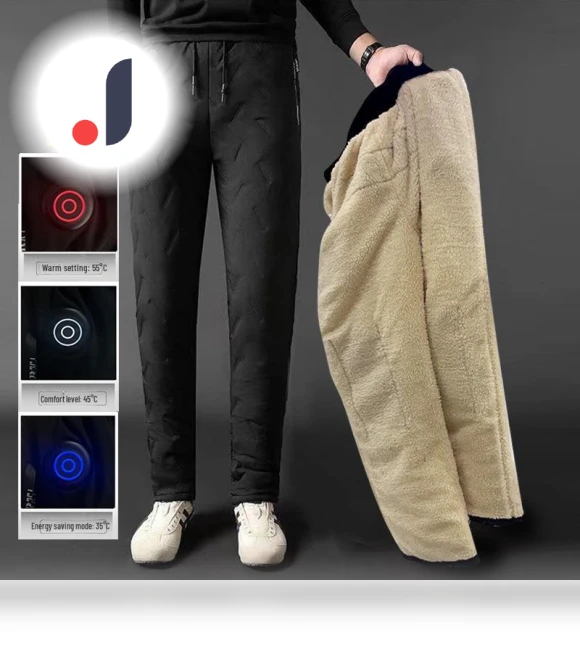 Smart Cotton Pants with Electric Heating and Sheepskin — , Got Now