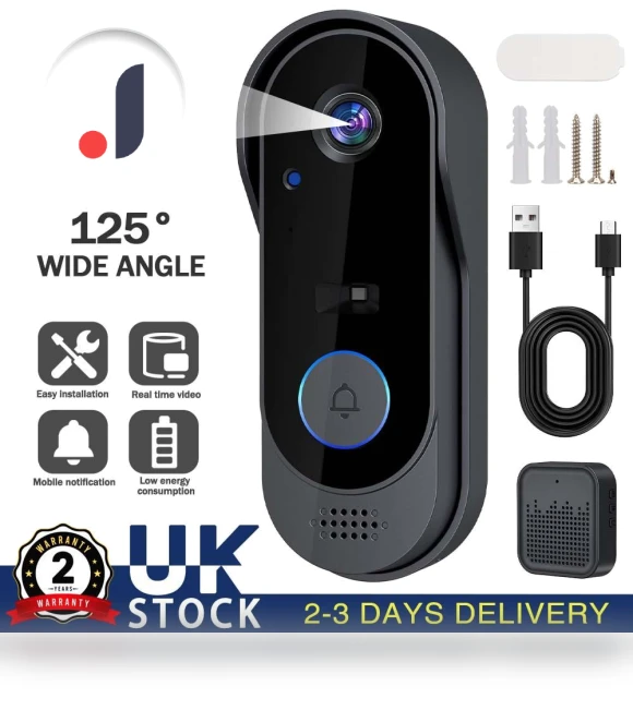 Smart Video Doorbell — Smart Home Security, Power gears