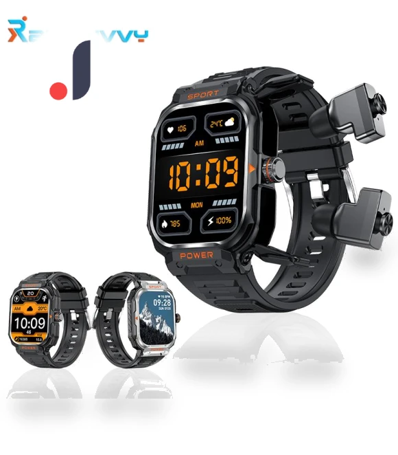Smart Watch with Bluetooth Headphones — Wearable Accessories, Rainbuvvy