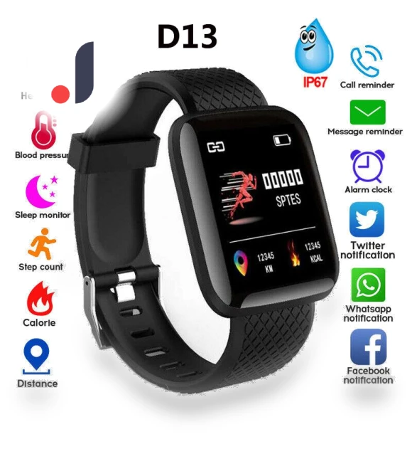 Smart Watch with Heart Rate Monitor and Blood Pressure — Smartwatches, minmin005