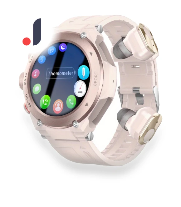 Smartwatch with Earbuds — Wearable Accessories, Rainbuvvy