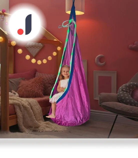 Therapeutic Swing Set with LED Strip — , Beautybay