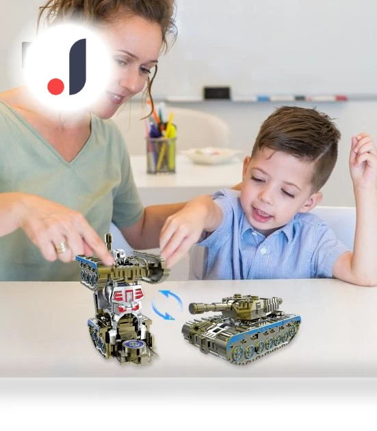 Transforming Robot Tank Spinner — Stress Relievers, Linkee