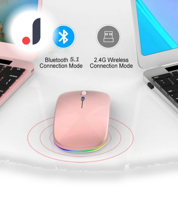Wireless Mouse with RGB LED Backlight — Mouse Pads, Uav parts center
