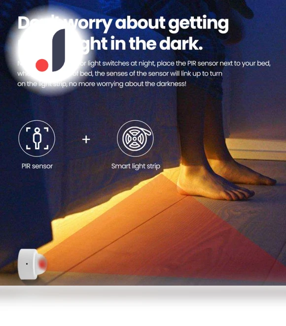 Zigbee PIR Motion Sensor — Smart Home Modules, HOME-Auto-001