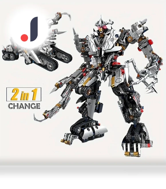 2 In1 Dragon Robot Mech Building Blocks Set — Construction Kits, KAZI