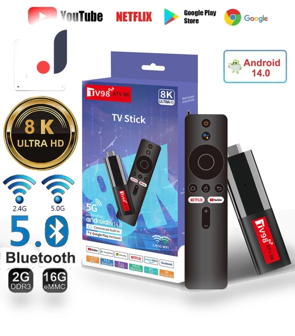 8K WiFi 6 Smart TV Stick — Streaming Devices, Tanix