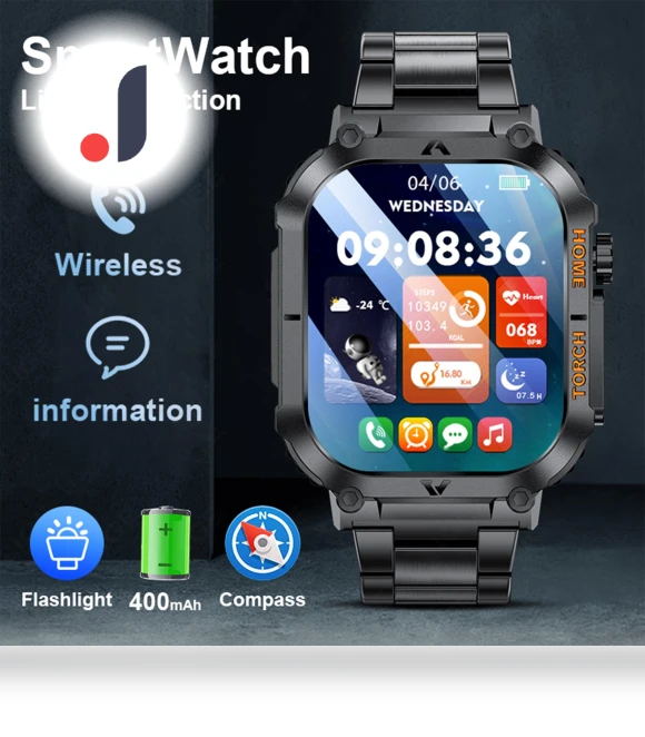 Bluetooth Call Smartwatch with LED Backlight — Smartwatches, LIGE