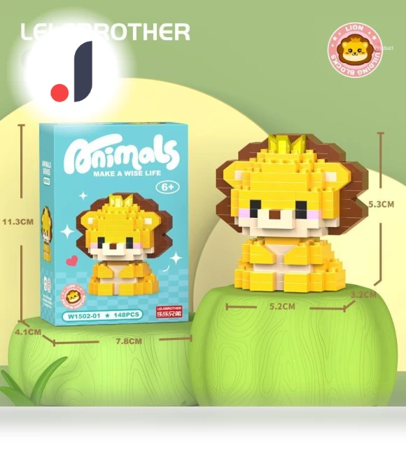 Creative Building Blocks, Smart Animals — Construction Kits, LeLe Brother
