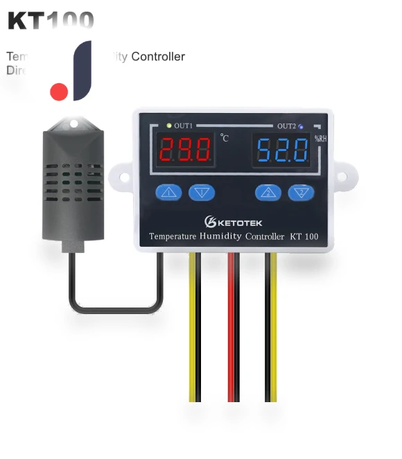 Double Digital Thermostat — Home Climate Control, Ketotek