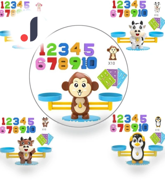 Educational Math Toy Smart Monkey Scale — Counting & Math, come on right