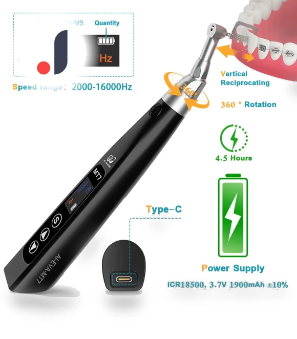 Electric Orthodontic Contour Angle with 360-Degree Rotation — Apex Locators, AI DENTAL