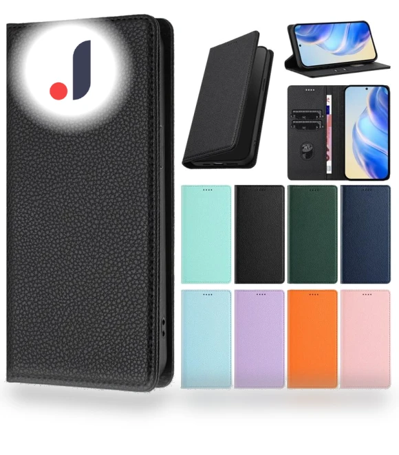 Leather Case with Auto-Closing Card Slot — Flip Cases, huhong718