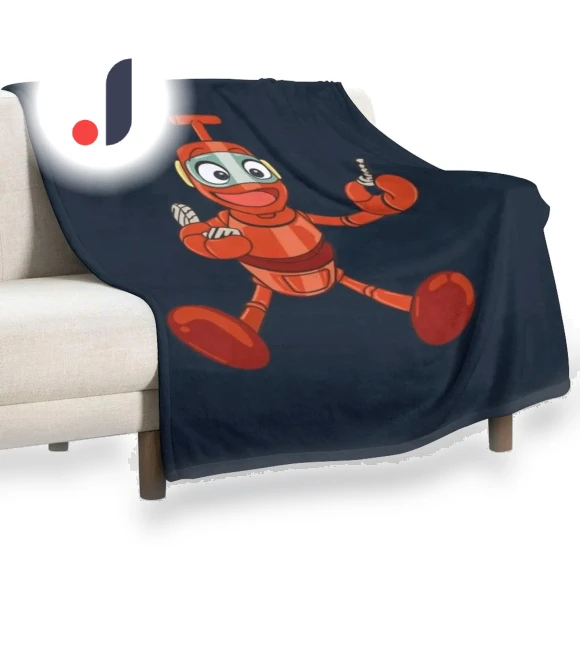 Little Robot Character Blanket — Wearable