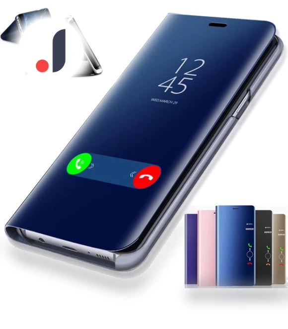 Luxury Smart Mirror Flip Case — Screen Protectors, hengbo-Cases