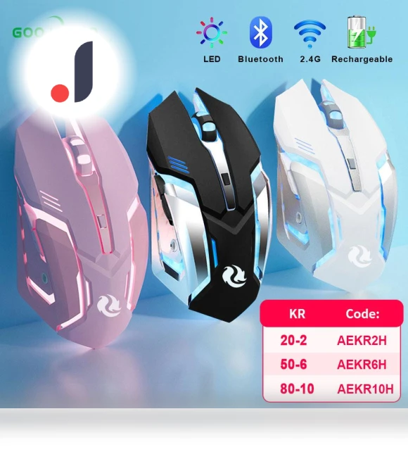 Rechargeable Wireless Gaming Mouse — Mouse Pads, WORX