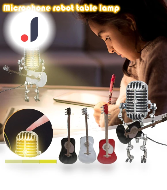 Robot Microphone Desk Lamp — USB Lighting Solutions, Long nose