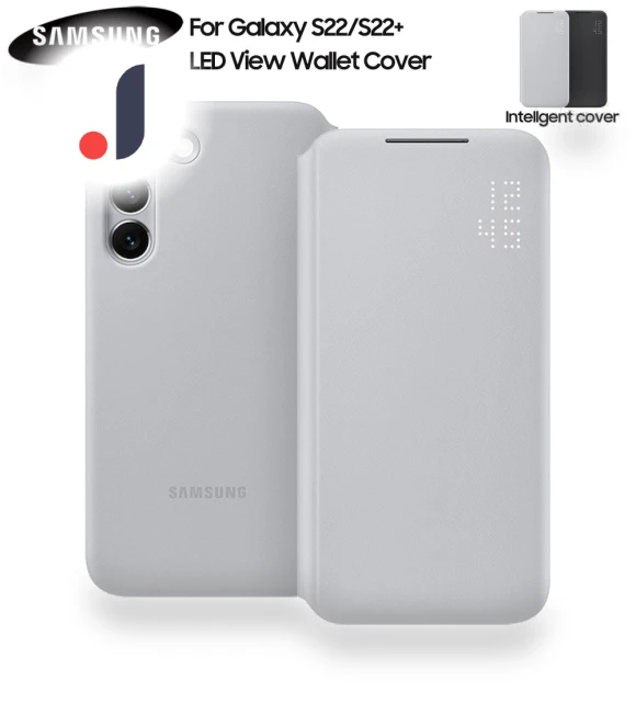 Smart LED View Wallet Flip Cover — Phone Accessories, Samsung