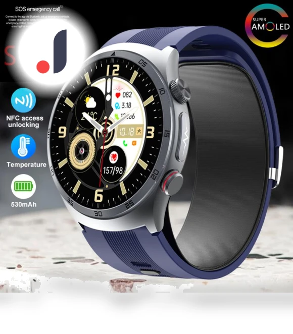 Smart Watch with Blood Pressure Test and ECG — Smartwatches, SACOSDING