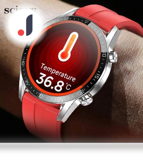 Smart Watch with Thermometer ECG Blood Pressure Monitor — Smartwatches, SCIONE