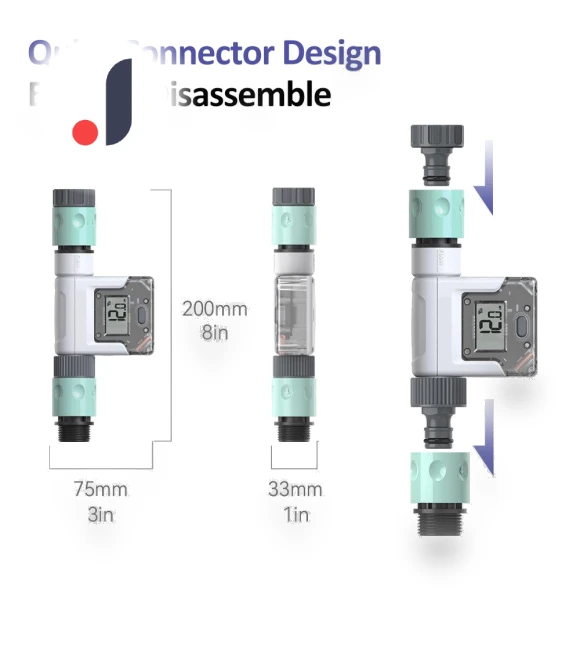 Smart Water Flow Meter for Garden Hose — Automatic Irrigation, TOMTOP JMS