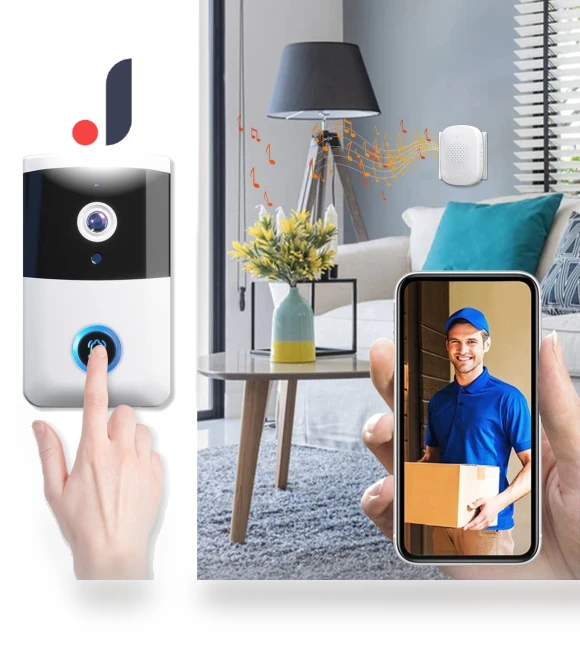 Smart Wireless Doorbell Camera — Smart Home Security, Baby cheetah