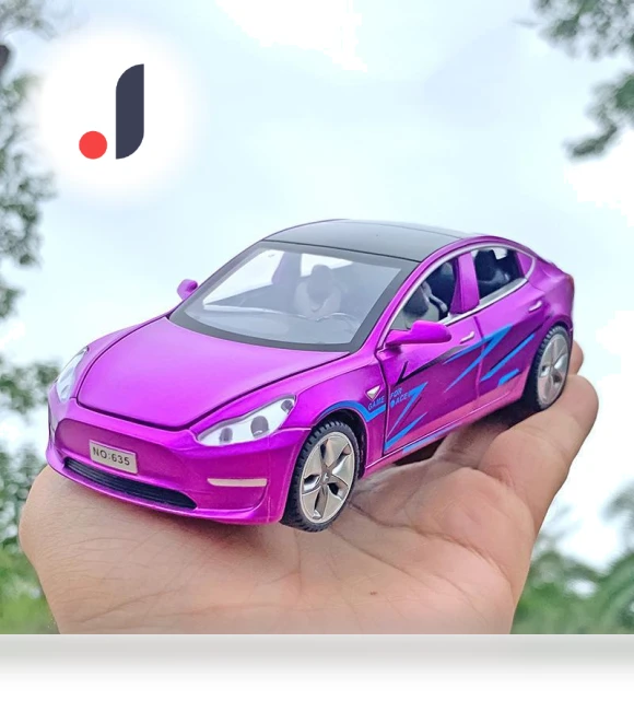 Toy Car Tesla Model 3 with Light and Sound Effects — Miniature Rides & Collectibles, AI Supermarket