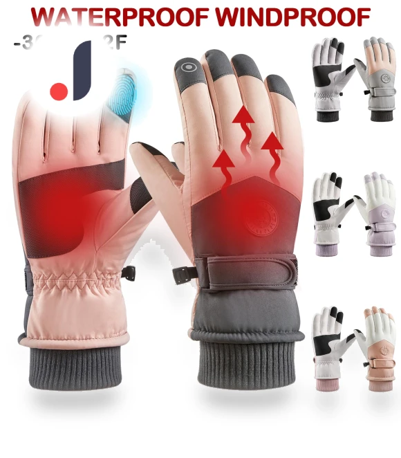 Winter Warm Windproof Waterproof Touchscreen Thermal Gloves — Gloves & Mittens, Gift World